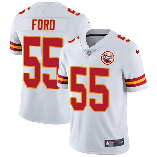 Nike Chiefs #55 Dee Ford White Men's Stitched NFL Vapor Untouchable Limited Jersey